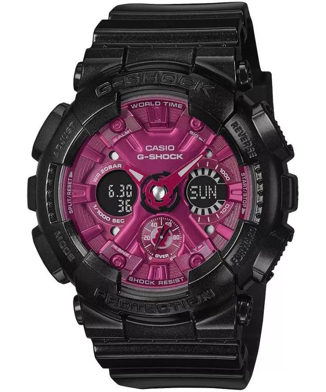 Casio G-Shock Black & Red női karóra GMA-S120RB-1AER