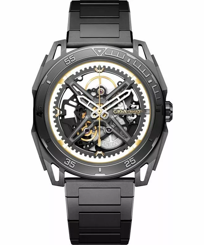 Ciga Design Falcon Automatic Skeleton férfi karóra Z039-GG01-1G