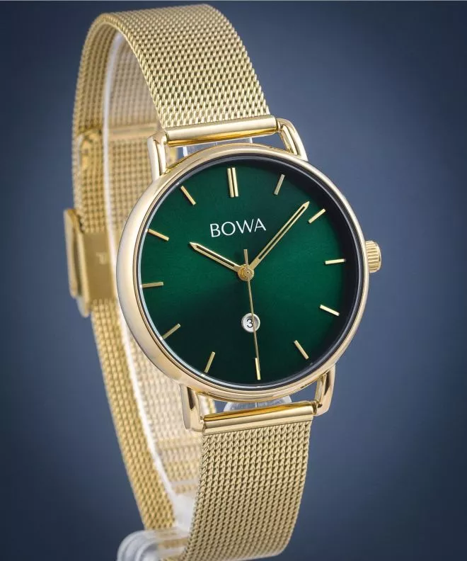 BOWA Milan Green Gold Mesh 34 női karóra MI344-04-164M