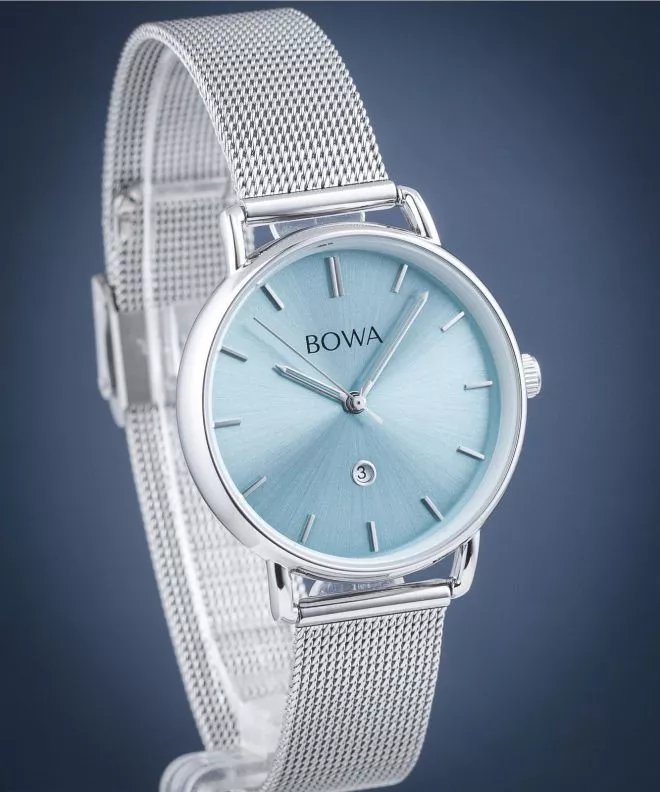 BOWA Milan Ice-Blue Silver Mesh 34 női karóra MI345-95-165M