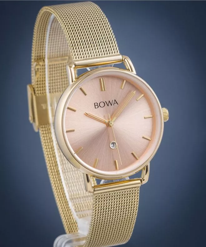 BOWA Milan Pink-Gold Mesh 34 női karóra MI344-74-164M