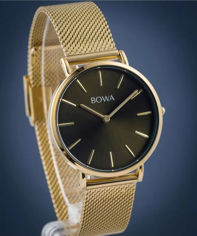 BOWA New York Petite Green-Gold Mesh 34 női karóra NY344-04-184M