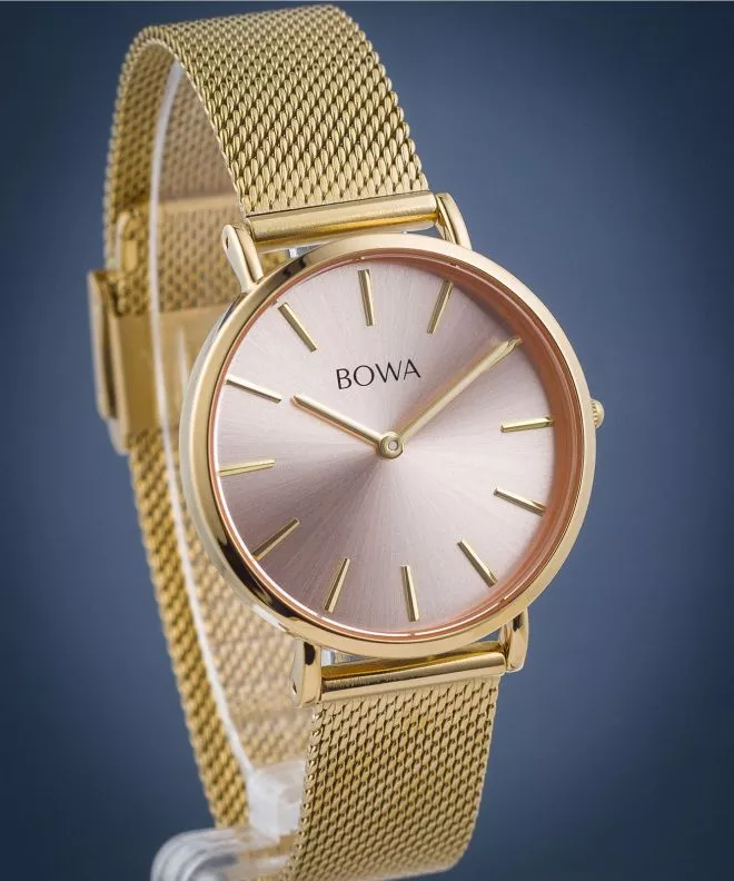 BOWA New York Petite Pink-Gold Mesh 34 női karóra NY344-74-184M
