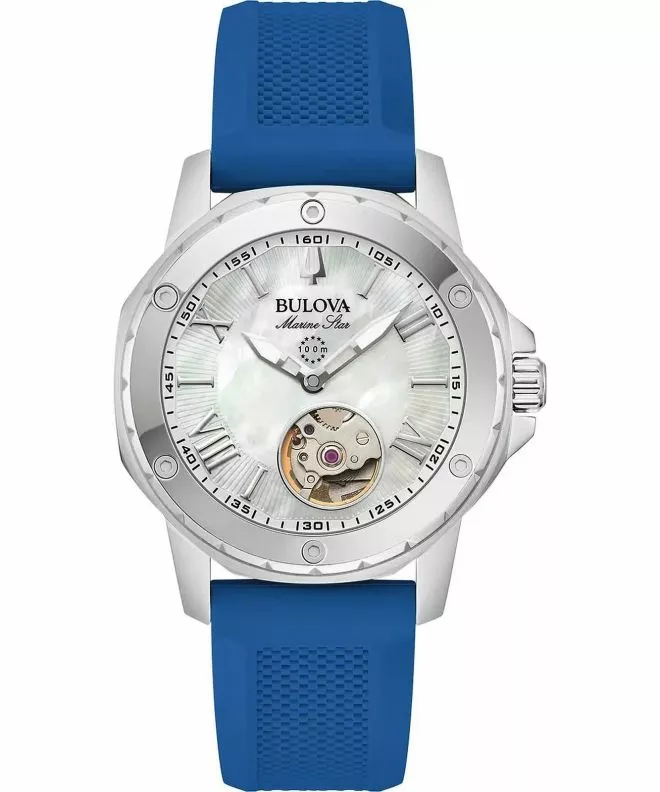 Bulova Marine Star Open Heart Automatic női karóra 96L324