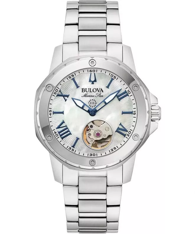 Bulova Marine Star Open Heart Automatic női karóra 96L326