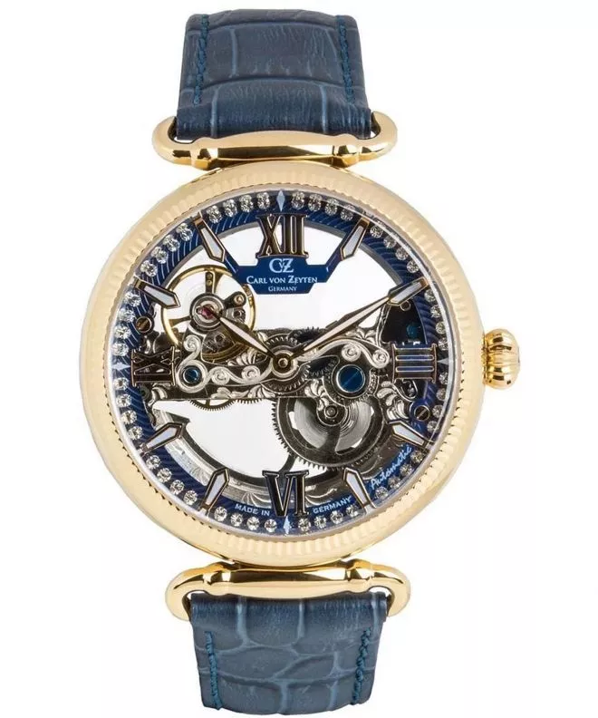 Carl von Zeyten Hausern Skeleton Automatic Limited Edition női karóra CVZ0083GBLS