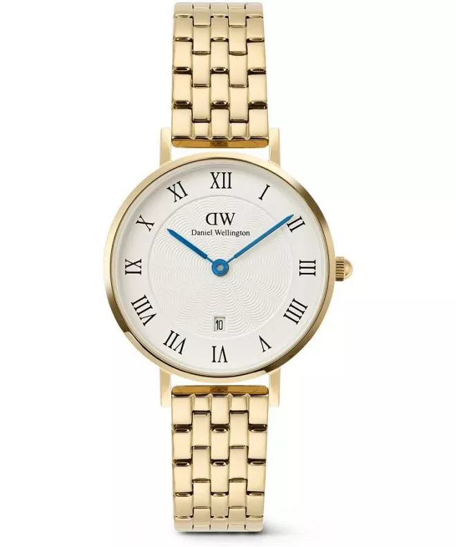 Daniel Wellington Petite Roman Numerals Date 5-link Gold női karóra DW00100857