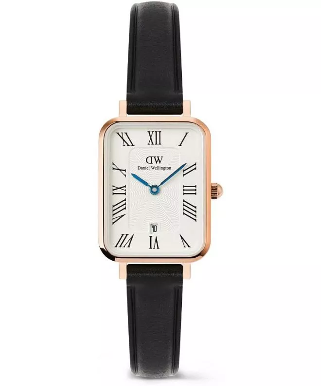 Daniel Wellington Quadro Roman Numerals Date Sheffield Rose Gold unisex karóra DW00100862