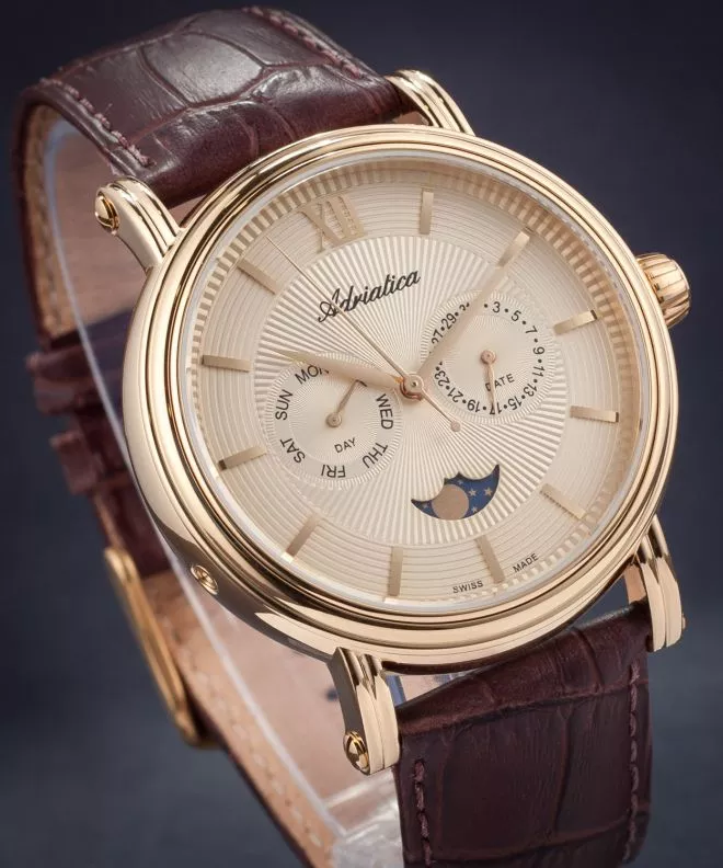 Adriatica with Moon Phase férfi karóra A8236.1261QF