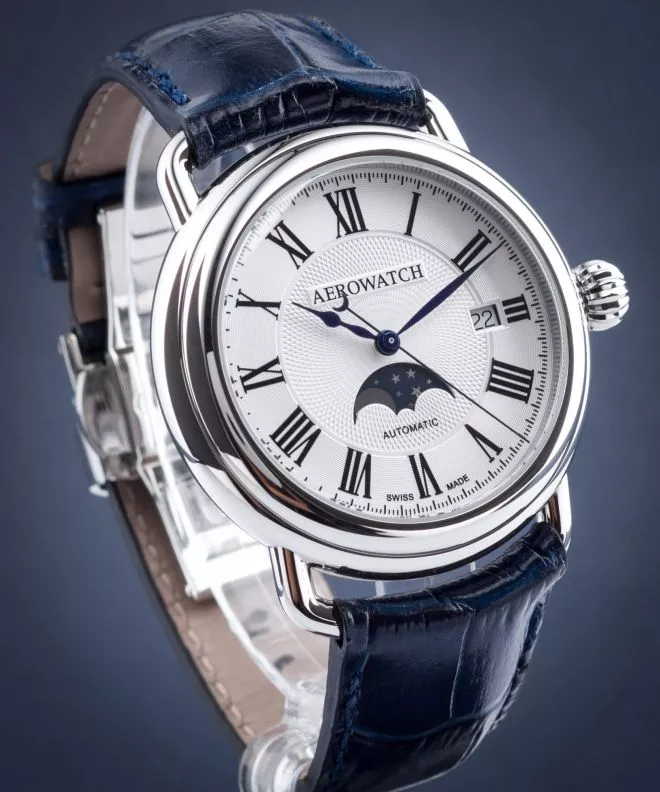 Aerowatch 1942 Moon Phases Automatic Férfi Karóra 77983-AA01