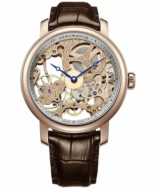Aerowatch Renaissance Big Mechanical Skeleton férfi karóra 57931-RO01