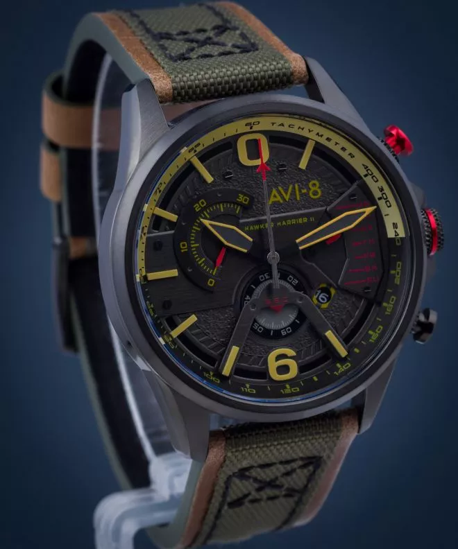 AVI-8 Hawker Harrier II Retrograde Chronograph Férfi Karóra AV-4056-03
