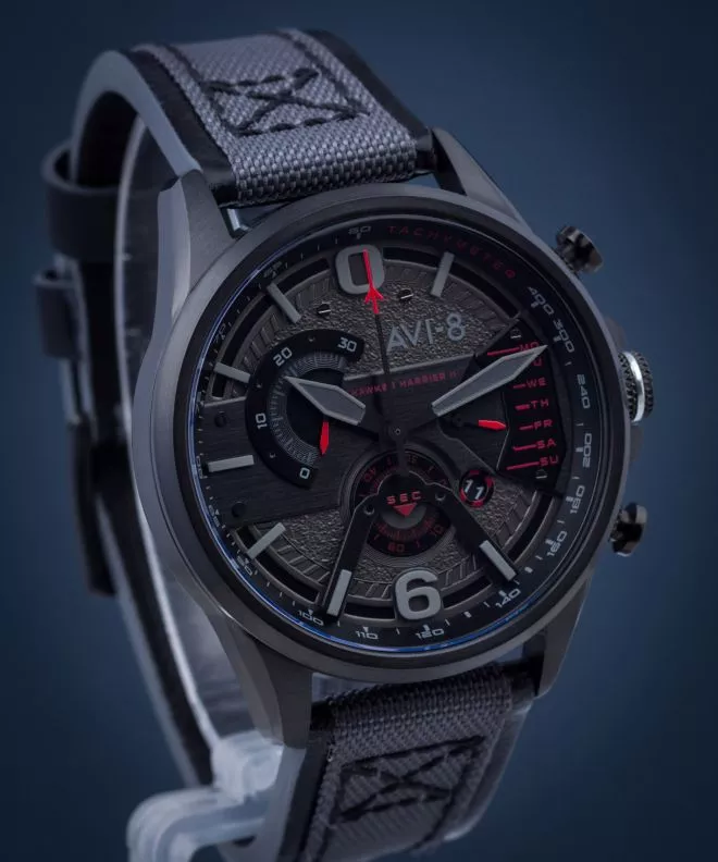 AVI-8 Hawker Harrier II Retrograde Chronograph Férfi Karóra AV-4056-05