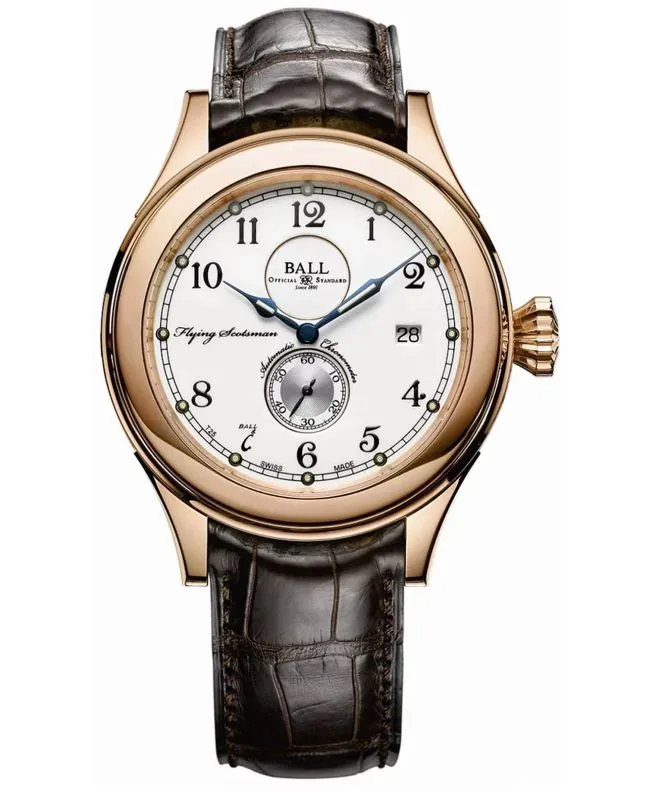 Ball Trainmaster Flying Scotsman 18K Gold Limited Edition férfi karóra NM2198D-PG-LCJ-WH