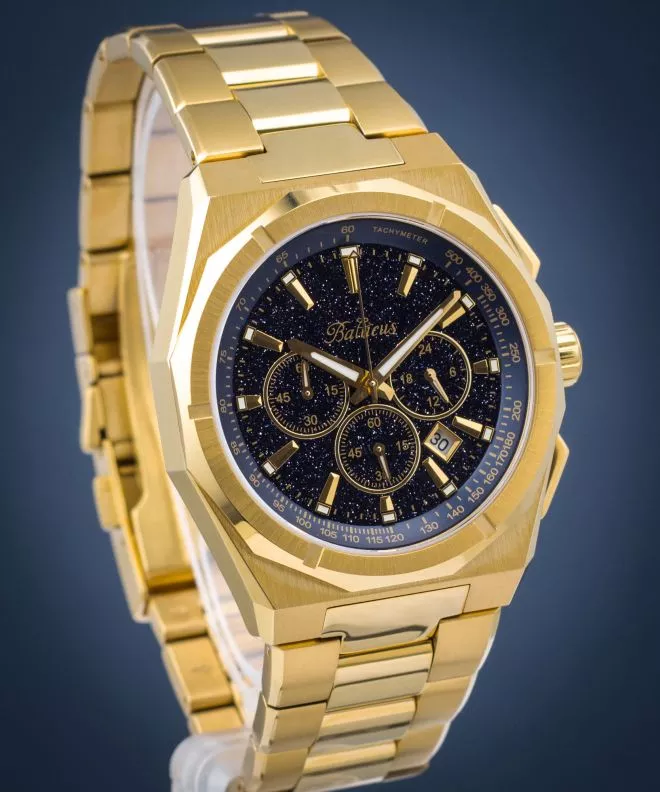 Balticus StarDust 42 mm Kwarc Chrono Limited Edition Férfi Karóra BALSDCHBAG