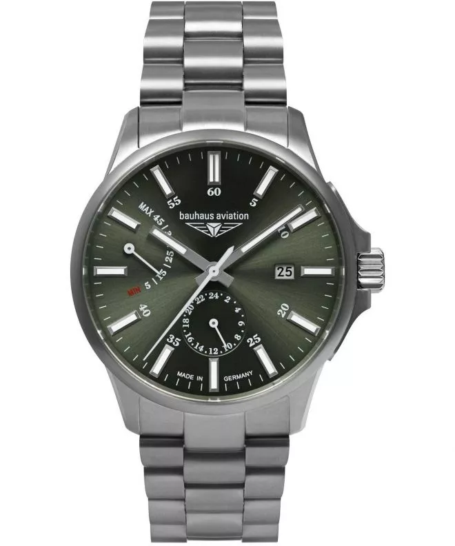 Bauhaus Aviation Power Reserve Automatic férfi karóra 2860M-4