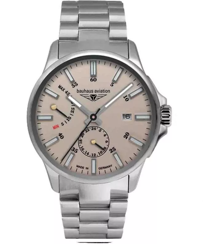 Bauhaus Aviation Titanium Automatic Power Reserve férfi karóra 2860M-5