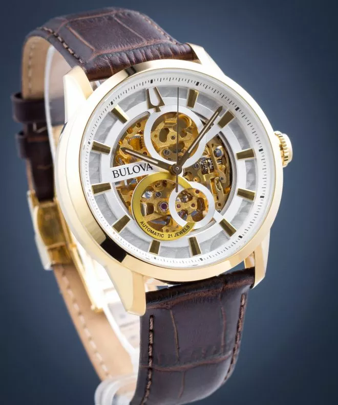Bulova Classic Automatic Open Heart férfi karóra 97A138