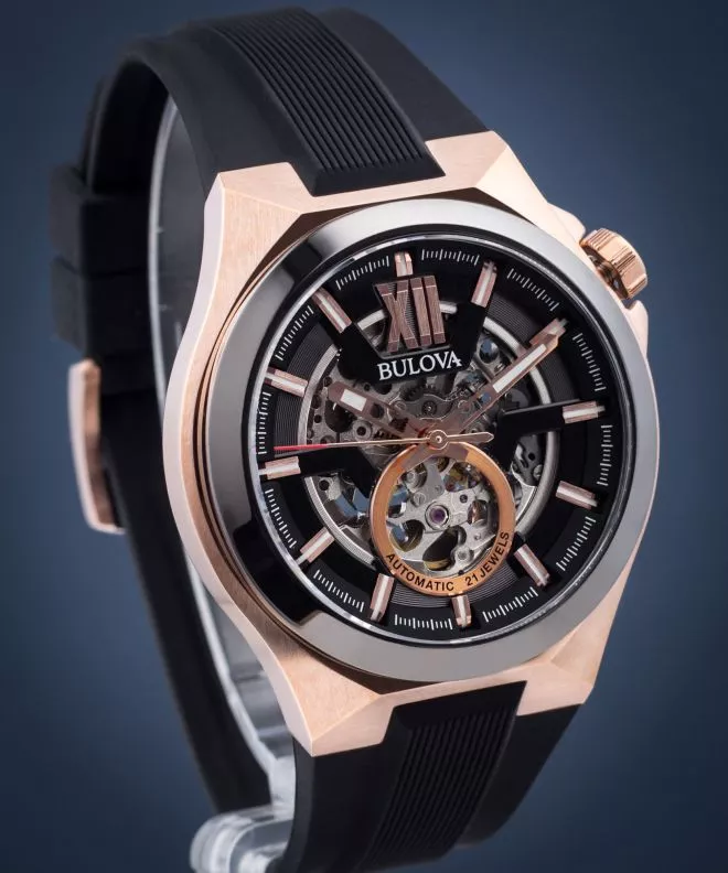 Bulova Classic Skeleton Automatic férfi karóra 98A177