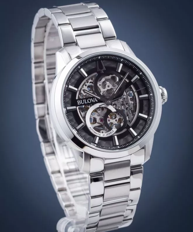 Bulova Sutton Skeleton Automatic férfi karóra 96A208