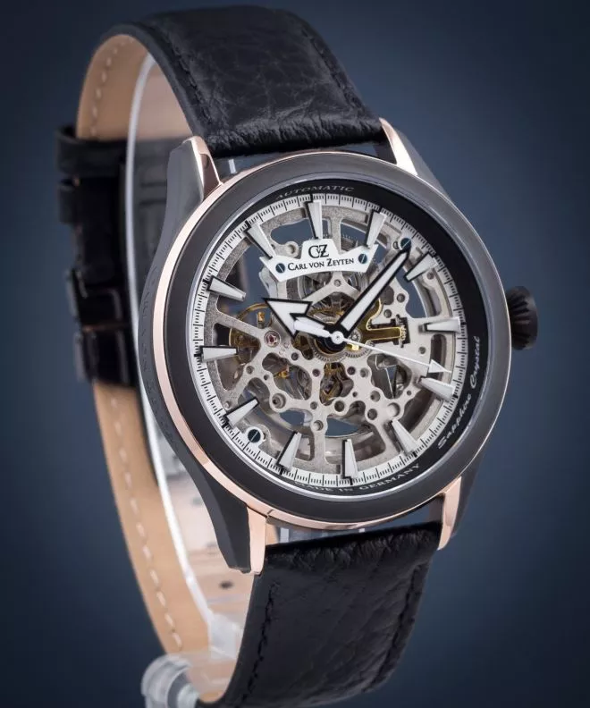 Carl von Zeyten Waldkirch Skeleton Férfi Karóra CVZ0065RBK (CVZ0065RBKS)