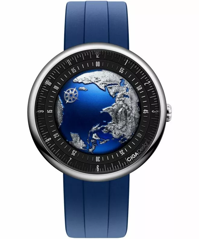 Ciga Design U Series Blue Planet II Titanium Automatic GPHG 2021 férfi karóra U038-TU01-6U