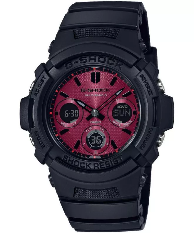 Casio G-Shock Original Red Adrenalin Radio Solar Férfi Karóra AWG-M100SAR-1AER
