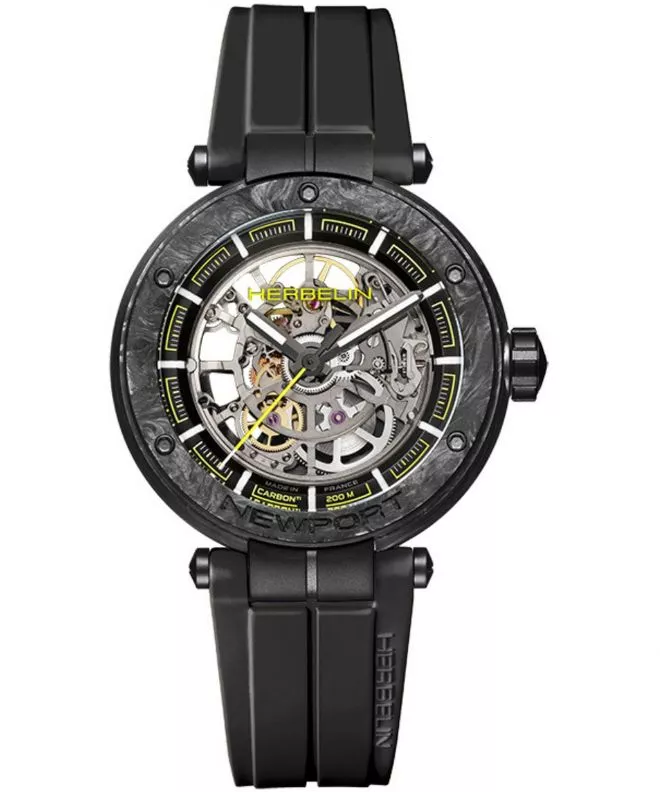 Herbelin Newport Carbon Skeleton Titanium Automatic Limited Edition férfi karóra 1888SQCTN14CA