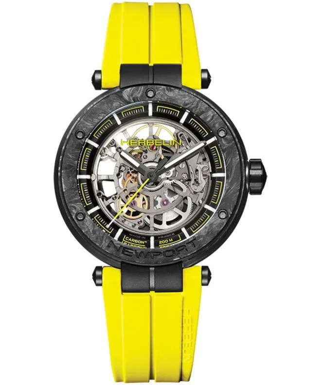 Herbelin Newport Carbon Skeleton Titanium Automatic Limited Edition férfi karóra 1888SQCTN14CY
