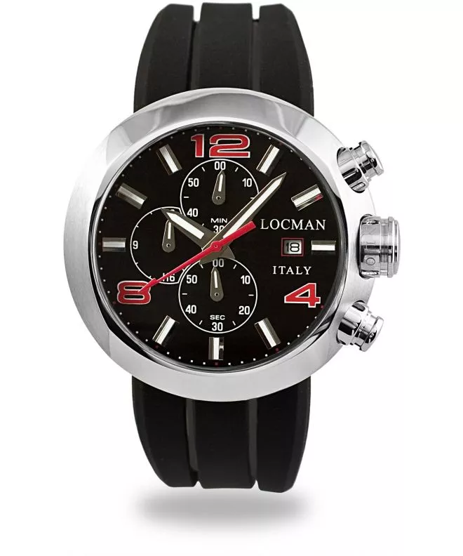 Locman Tondo Chronograph Férfi Karóra 042000BKNRD0SIK-R-K