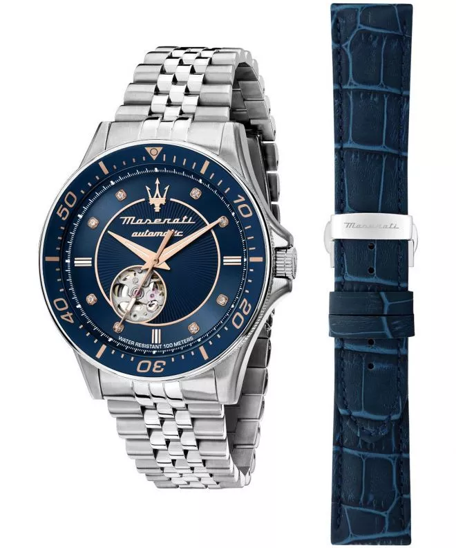 Maserati Sfida Open Heart Automatic SET férfi karóra R8823140013