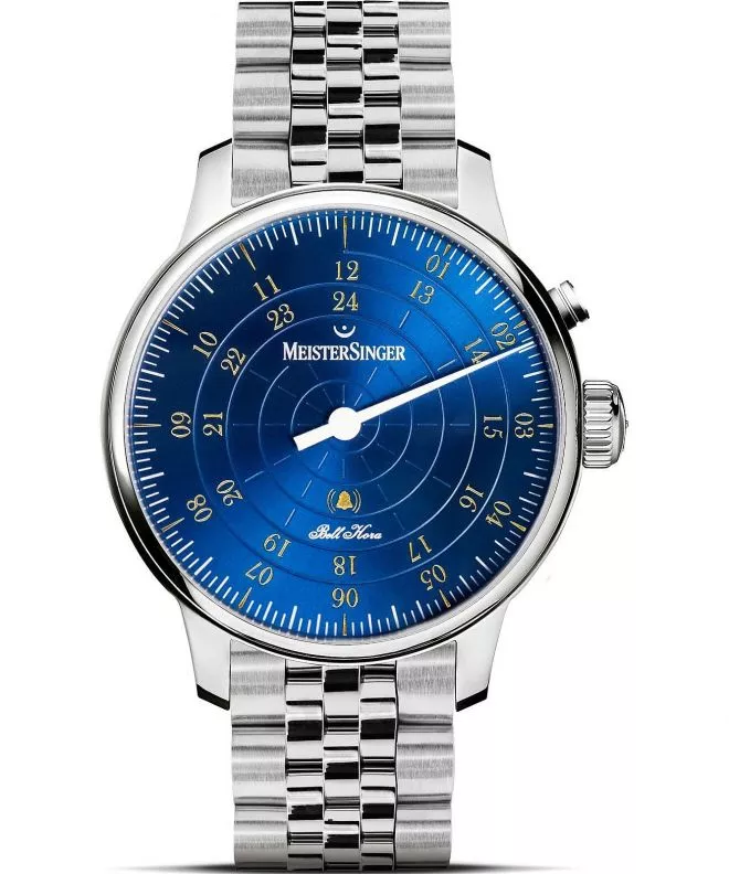 Meistersinger Bell Hora Medium Blue with Gold férfi karóra BHO918G_MGB20