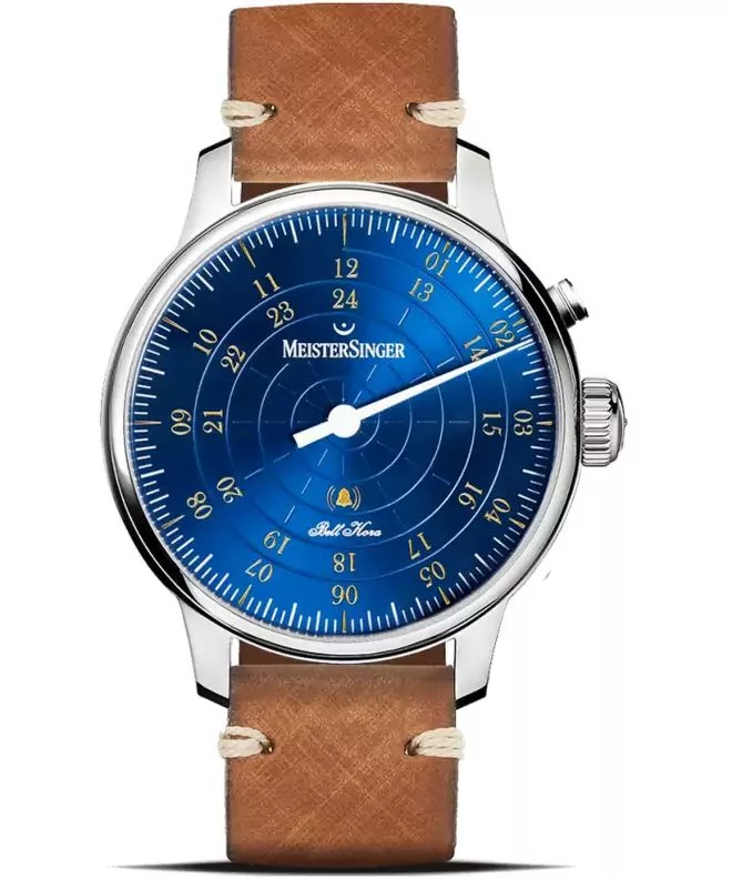 Meistersinger Bell Hora Medium Blue with Gold férfi karóra BHO918G_SVSL03