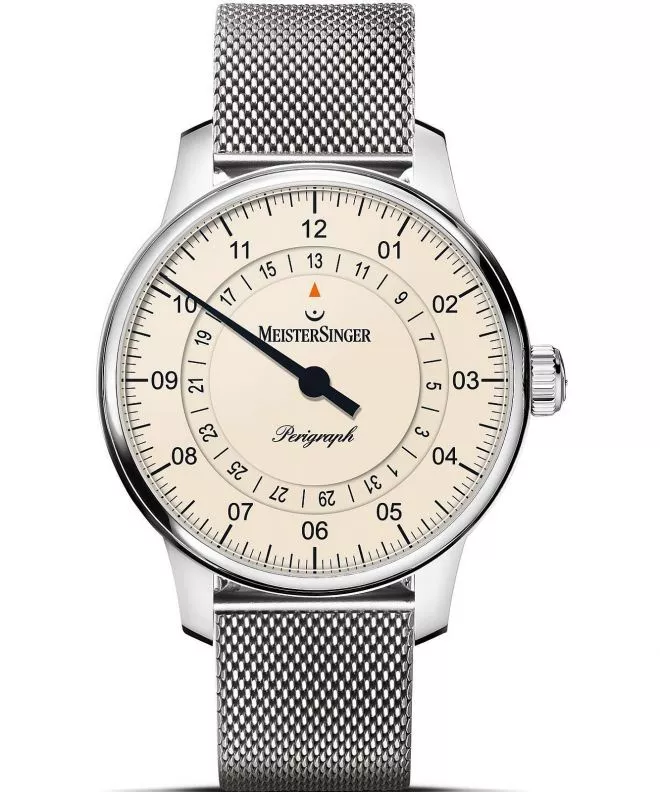 Meistersinger Perigraph - 38mm Ivory férfi karóra BM1103_MLN18
