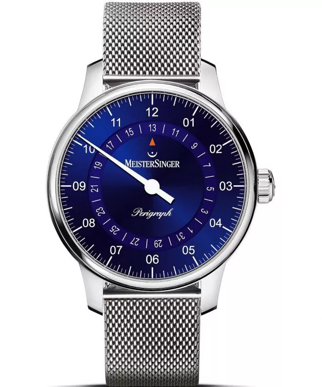 Meistersinger Perigraph - 38mm Sunburst Blue férfi karóra BM1108_MLN18