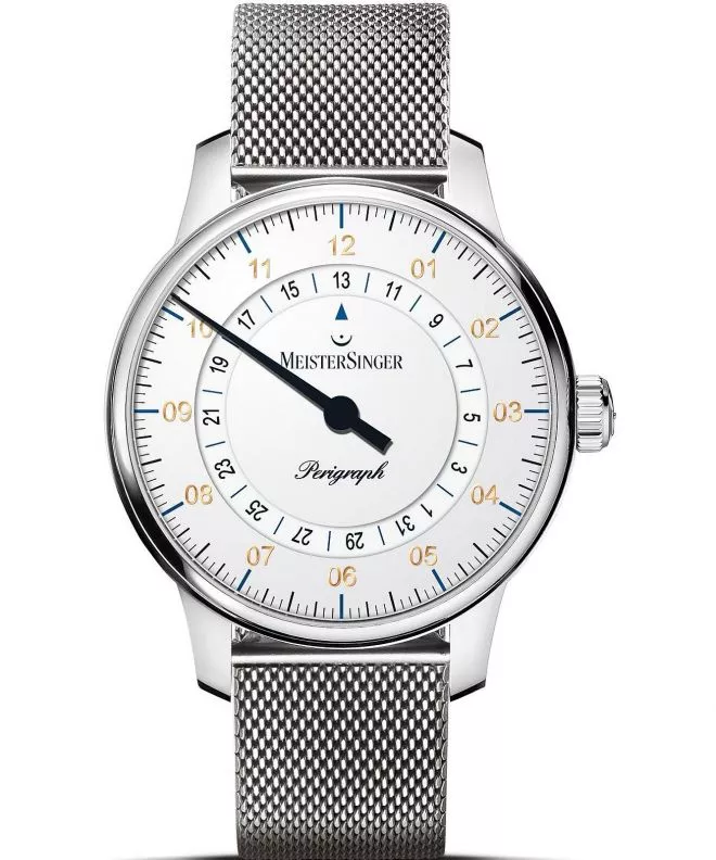 Meistersinger Perigraph - 38mm White férfi karóra BM1101G_MLN18