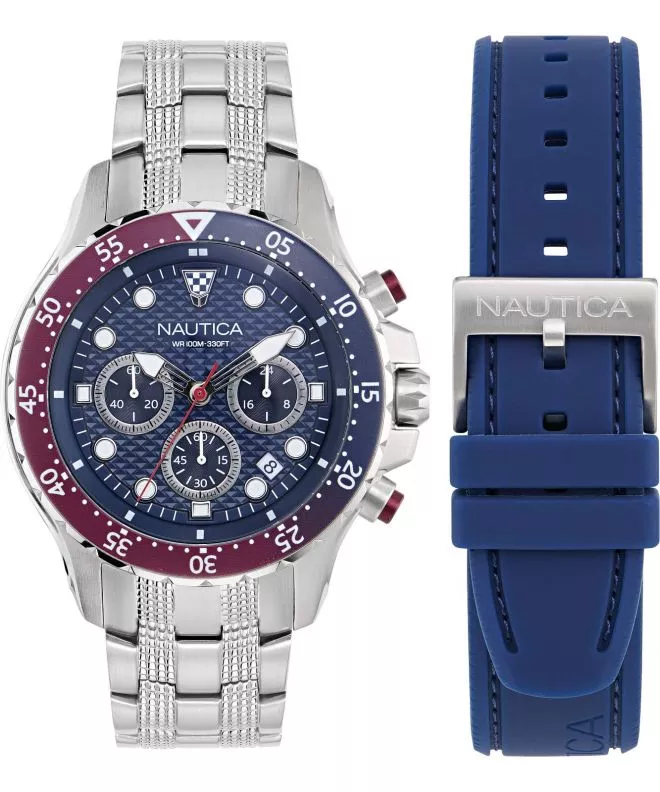 Nautica Sporty Chronograph SET férfi karóra NAPNSF407