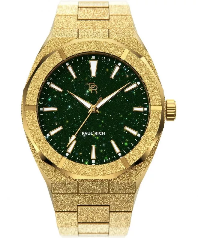 PAUL RICH Frosted Star Dust Green Gold férfi karóra 697521913409