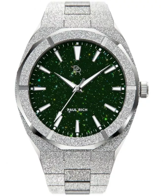 PAUL RICH Frosted Star Dust Green Silver férfi karóra 655469192355