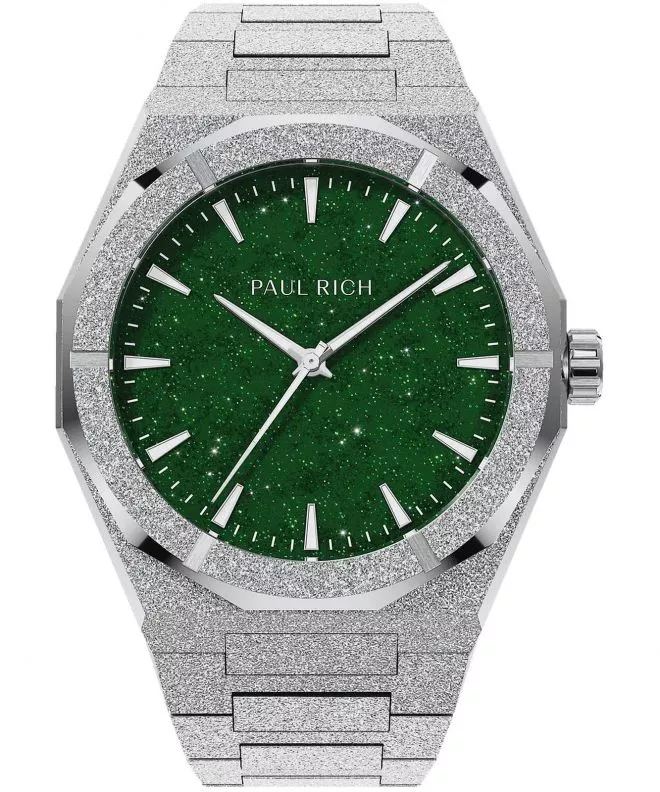 PAUL RICH Frosted Star Dust II Silver Green férfi karóra 766236337067