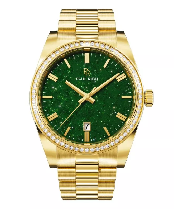 Paul Rich Legacy Aventurine Gold Green férfi karóra 783385960793