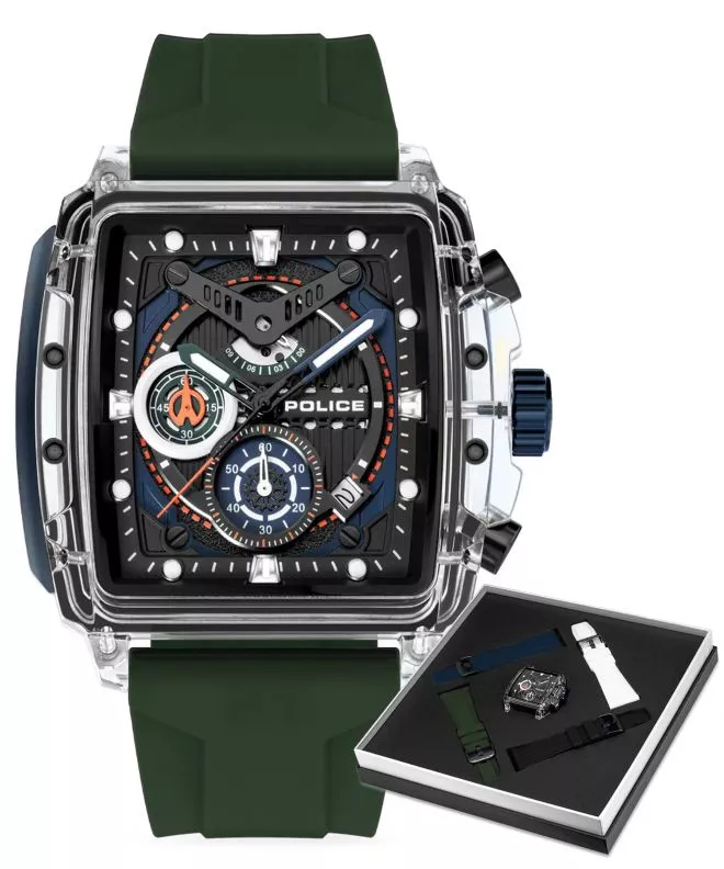 Police Clout Chronograph férfi karóra PEWGO0052401-SET