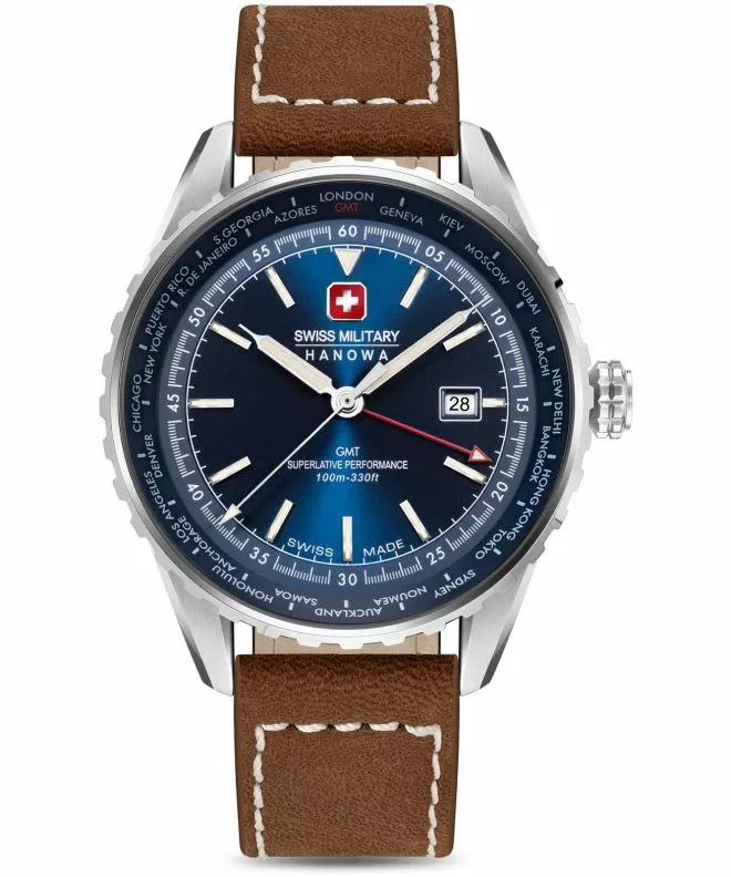 Swiss Military Hanowa Afterburn GMT férfi karóra SMWGB0003202