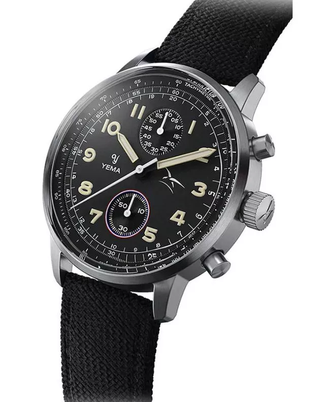 Yema Flygraf Bi-Compax French Air Force Chronograph férfi karóra YMHF1582AA-AA