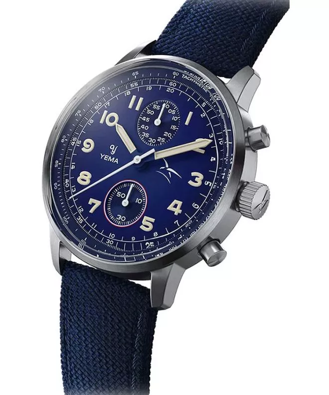 Yema Flygraf Bi-Compax French Air Force Chronograph férfi karóra YMHF1582AA-GG