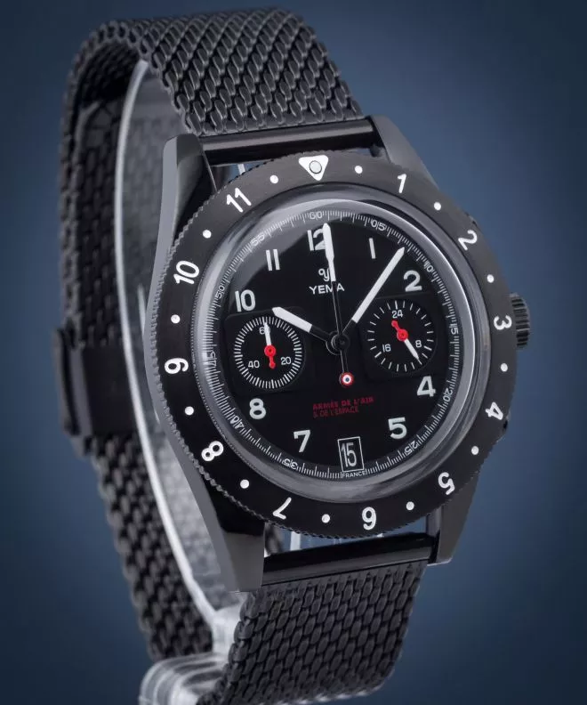 Yema Flygraf French Air & Space Force UTC Black Férfi Karóra YMHF1577AA-3AM
