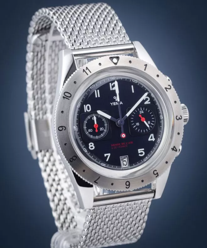 Yema Flygraf French Air & Space Force UTC Blue Férfi Karóra YMHF1577AA-GM