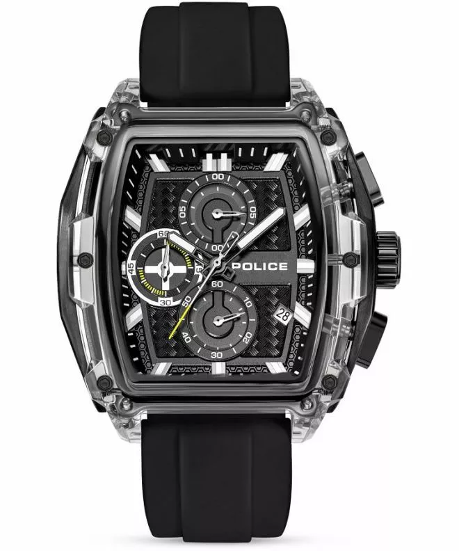 Police Clout Tank Chronograph férfi karóra PEWGO00778X4