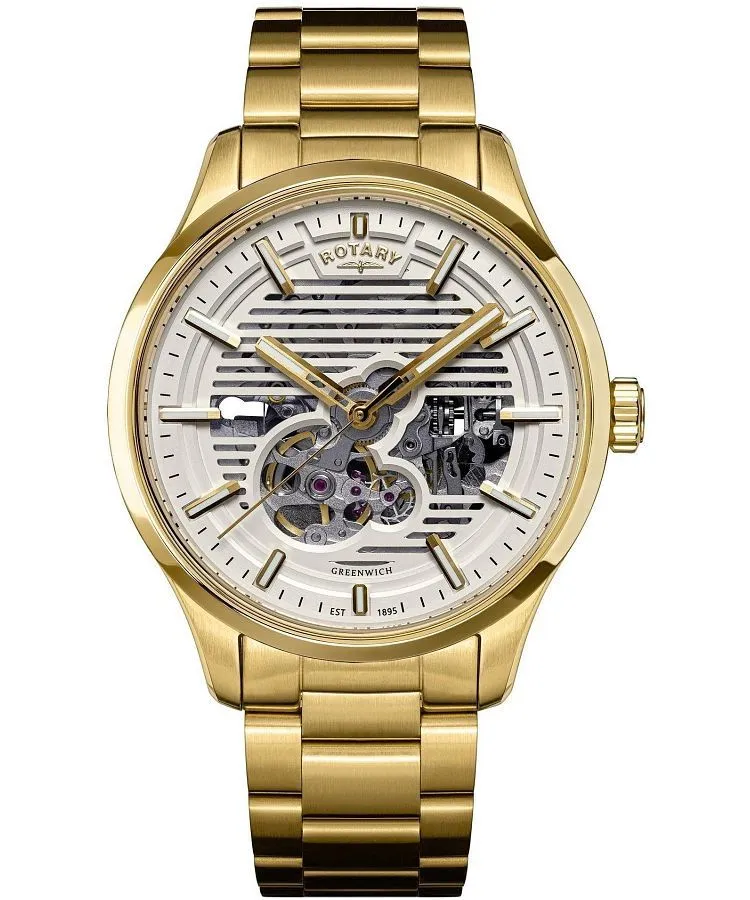 Rotary Greenwich Automatic Skeleton férfi karóra RGB10074/01
