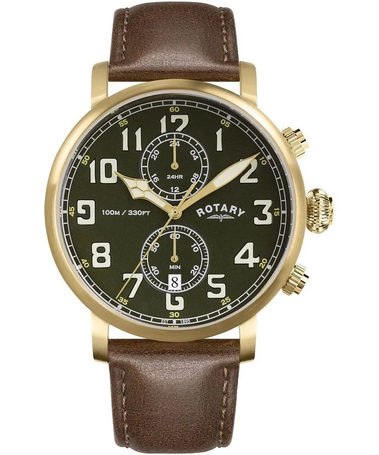 Rotary Heritage Pilot Chronograph férfi karóra RGS10002/24